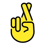 Crossed Fingers SVG Icon